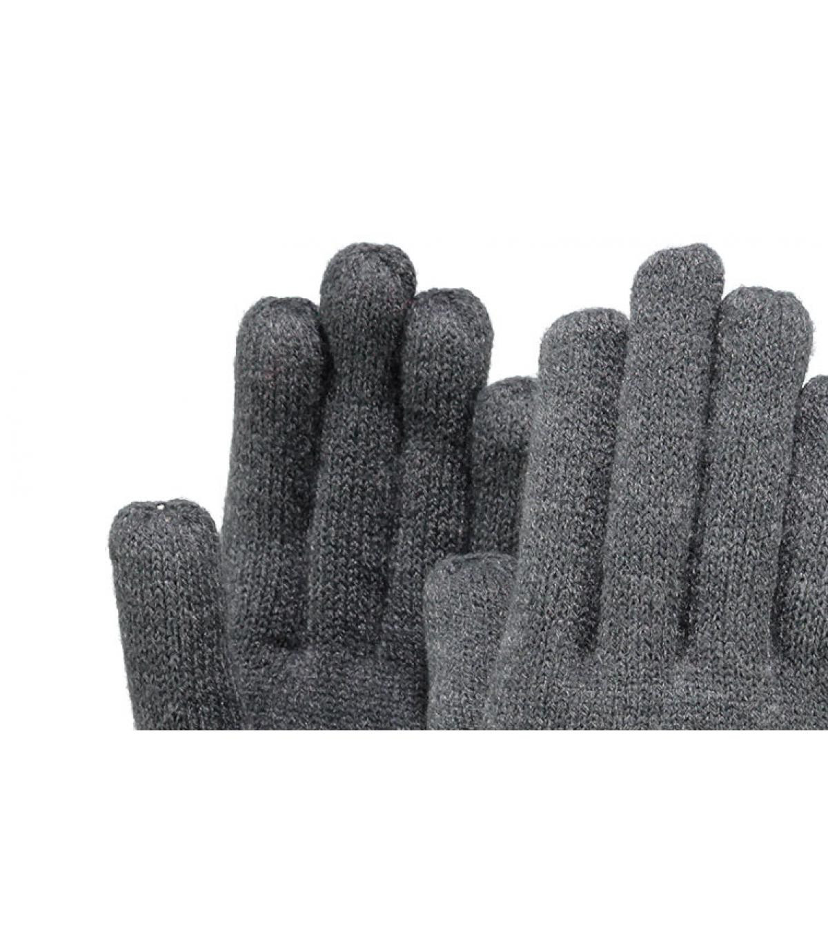 Guanti donna di montone grigio chiaro con impunture tricolor sul dorso –  Gala Gloves