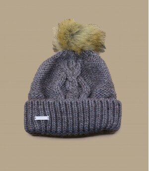 Mia Pompom Beanie nutria
