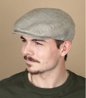 Driver Cap Linen beige