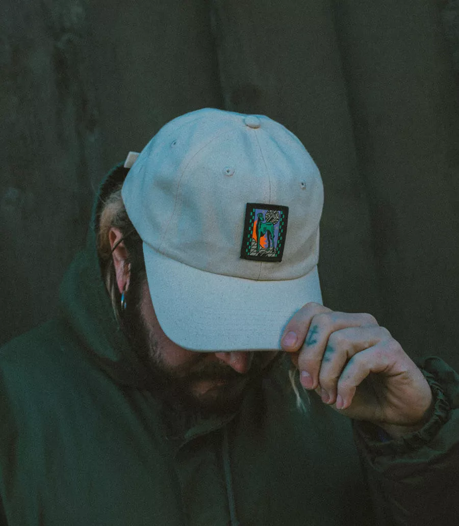 Quentin Caillat Sunset Dog Dad Hat cream