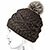 Claire beanie heather brown