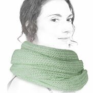 Sciarpa ad anello leila verde