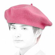 Pink french beret