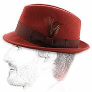 Cappello feutre uomo arancione
