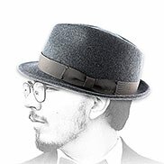 cappello di feltro marrone