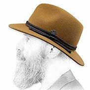 cappello di feltro beige