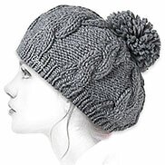 Berretto lana grigio