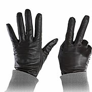 Guanti donna marrone