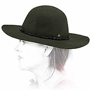 Cappello tesa larga verde Barts