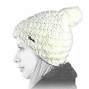 Berretto pompon bianco