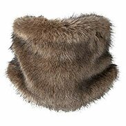 Sciarpa ad anello finta pelliccia Barts marrone