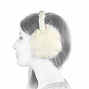 paraorecchie pelliccia bianca