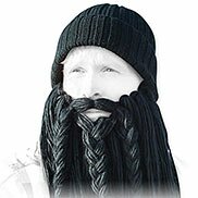 Berretto lungo nero beard viking