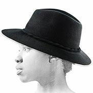 Cappello feutre donna nero
