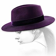 Cappello donna feutre viola