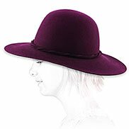 Cappello tesa larga feutre b&oacute;rdo