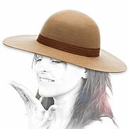 Cappello donna feutre beige