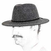 Cappello uomo Brixton grigio