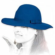 Cappello tesa larga Brixton blu