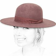 Cappello fedora feltro rosa Brixton