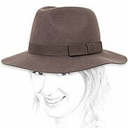 cappello fedora brixton feltro grigio
