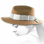 Cappello feltro marrone donna