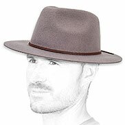 Fedora luce cappello grigio