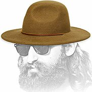 cappello di feltro verde oliva