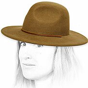 cappello da donna oliva feltro