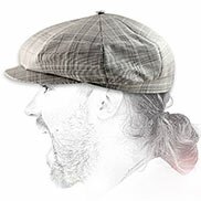 Cappellino gatsby nero