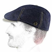 Cappellino piatto denim