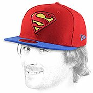 Cappellino superman rosso blu