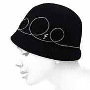 cappello a cloche nero