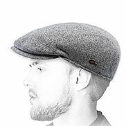 berretto grigio seta