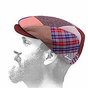 Berretto patchwork rosso