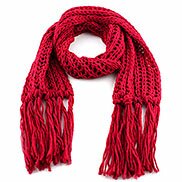 Sciarpa rosso passigatti