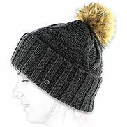 Berretto pompon grigio