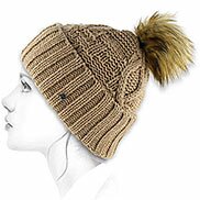 Berretto pompon pelliccia