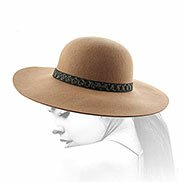 bordo del cappello beige rilassato