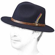 Cappello uomo blu marine