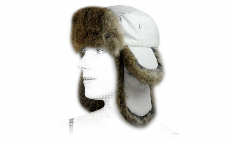 Colbacco bianco pelle