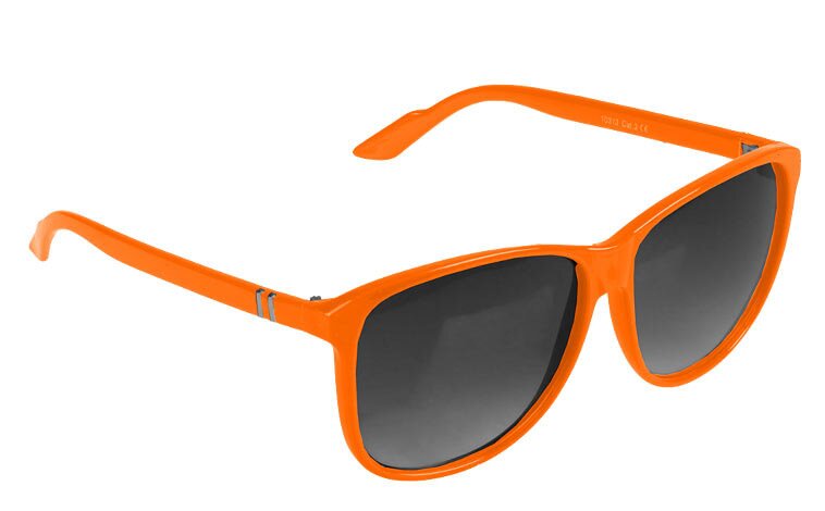 Orange round sunglasses