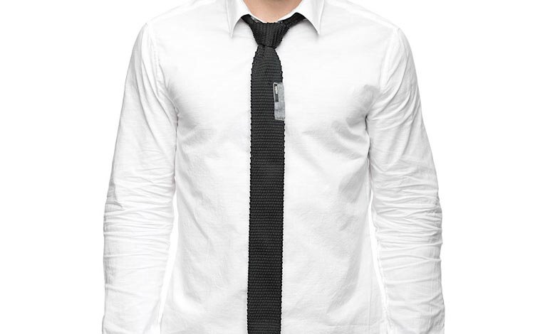 cravata nero douce qualita