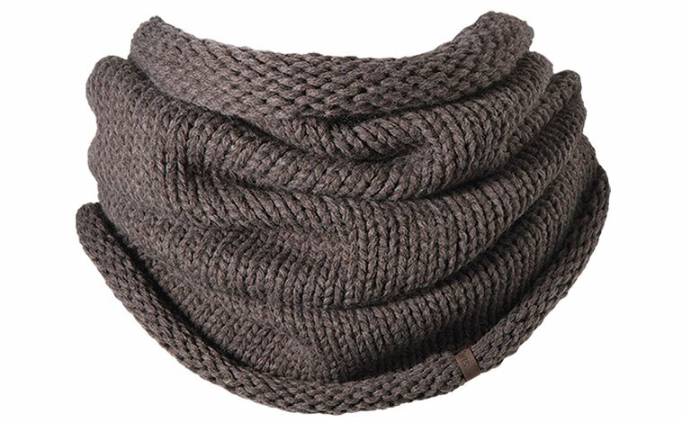 Sciarpa ad anello marrone