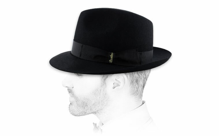 Marengo black fur felt hat