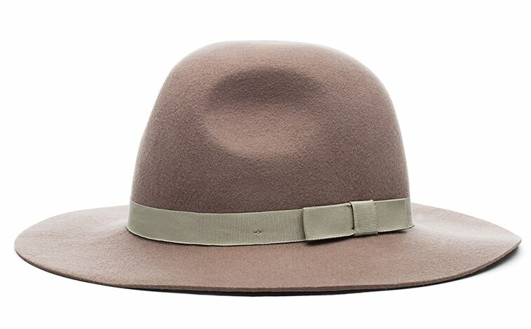 Cappello tesa larga Brixton grigio