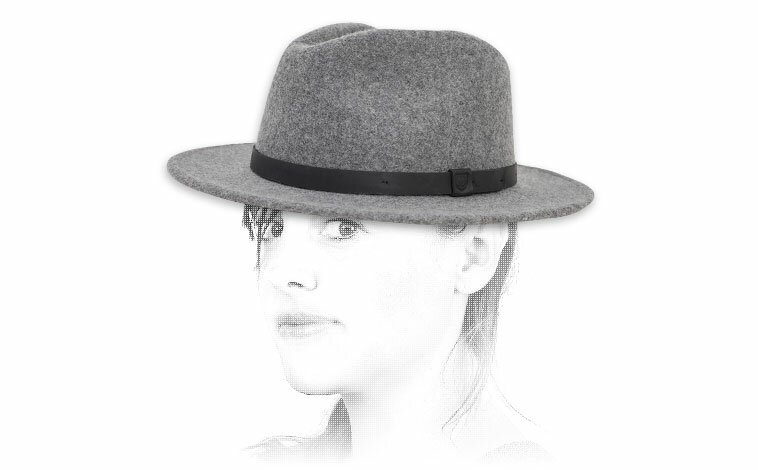 Cappello Brixton feltro grigio fedora