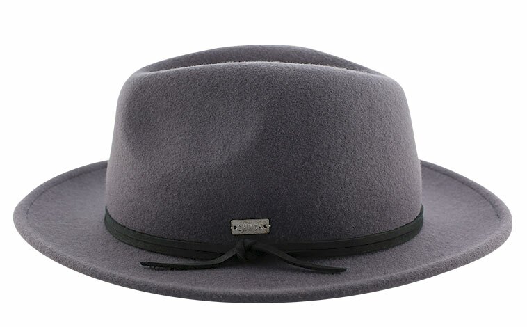 Munson fedora charcoal Cappello fedora nero