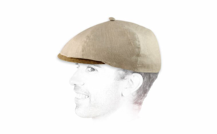 Cappellino gavroche lin gris Gavroche lin grigio