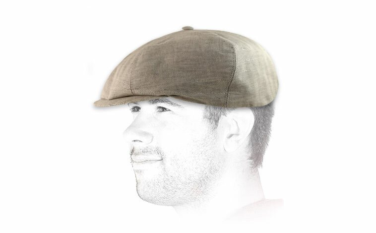 Cappellino gavroche gris chevron Gavroche grigio chevrons